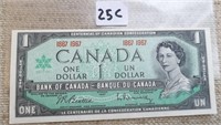 Canadian Centennial 1967 $1.00 Paper Money