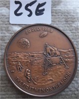 1969 First Men On Moon Apolo Token / Medallion