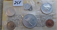Uncirculated 1967 Coin Set (6 Coins) Canadian