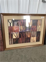 Wood framed picture