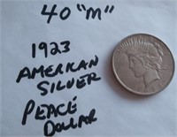 American US 1923 Silver Peace Dollar