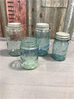 Blue jars (4)