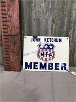 John Ketchum M-F-A member procline sign