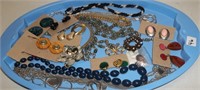 Tray Lot Of Costume Jewelry