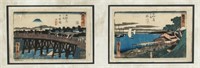 UTAGAWA HIROSHIGE Japanese 1797-1858 Print w/ COA