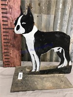 Boston Terrier iron cut-out