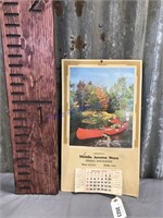 Middle Amana Store 1970 advertising calendar