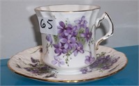 Hammersley Cup & Saucer (Violets)