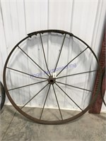 Iron wheel, 40 inches across