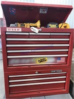 Craftsman 2-piece tool chest, full of tools