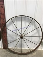 Iron wheel, 40 inches across