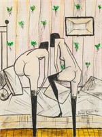 BERNARD BUFFET French 1928-199 OOC Nude Figures
