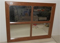 Wooden Mirror (18 1/2" high x 22 1/2" wide)