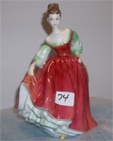 Royal Doulton Figurine HN2832 Fair Lady (Red)