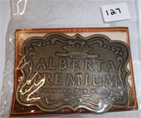 New Alberta Premium Whiskey Belt Buckle