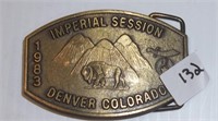 Imperial Sessions Shriners Belt Buckle 1983