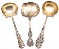 STERLING SILVER SERVING PIECES - LOT OF 3