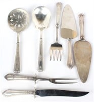 STERLING SILVER WEIGHTED HANDLE SERVING PIECES