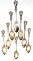STERLING SILVER TOWLE OLD COLONIAL SPOONS LOT