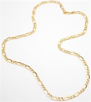 LADIES 14K YELLOW GOLD CHAIN LINK NECKLACE