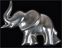 STERLING SILVER ELEPHANT PIN