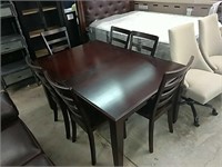 Ashley Cherry Table & 6 Chairs