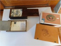 Old dominos and poker set