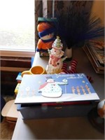 Happy face mug - Illini snowman - sock monkey -