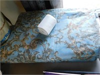 Beautiful Everfast fabric in soft blue and tan