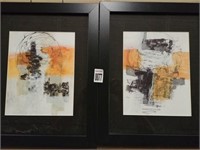 2PC SET APPROX. 12"X15" FRAMED ART