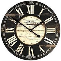 APPROX. 30" WOODEN WALL CLOCK