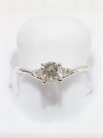 14k White Gold Diamond (1.22ct) Ring, Made In