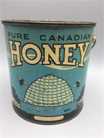 Pure Canadian Honey tin pail