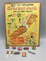 Cracker Jack tin toy prize lot