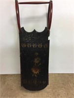 Early hand-painted child sled