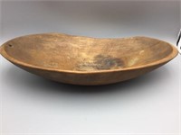 Large oval Treen ware bowl