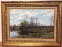 F H Clark 1886 landscape oil on canvas