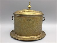 Brass tea caddy