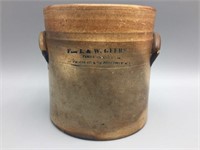 I & W Gefry New York Stoneware Crock