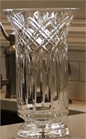 Large Crystal Vase-10 Inches Tall
