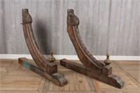 Indian Carved Wood Architectural Brackets