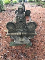 A Very Good Cast Stone Double Sided Garden Bench