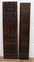 2 Assembled Panels of 17th and 18th C Carvings