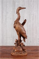 Heron Wood Sculpture