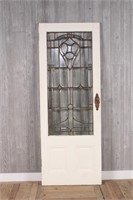 Leaded Glass Entry Door