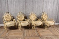 4 Italianate Wrought Iron Chairs