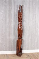Folk Art Carved Timber Figural Nude