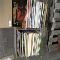 2 boxes of records