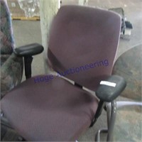Purple office chair w/wheels
