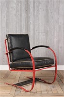 Art Deco Iron Spring Chair